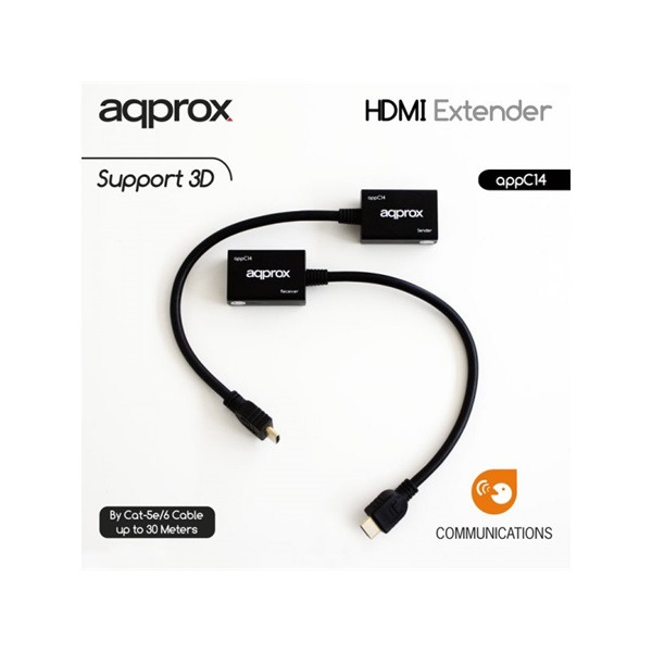 APPROX HDMI extender - RJ45  Cat 5e/6