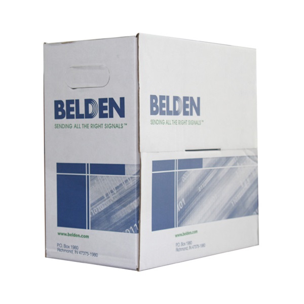 Belden Cat5e UTP fali kábel, 100MHz, PVC, szürke, réz, 100m