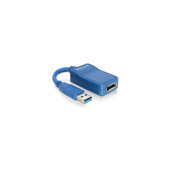 Delock Átalakító - 61754 (USB 3.0 -> eSATA, Max.: 300Mb/s)