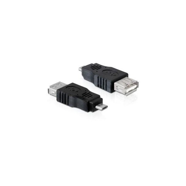 Delock Átalakító - 65325 (USB micro-B -> USB-A 2.0 OTG, apa/anya)