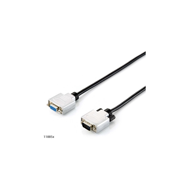Equip Kábel - 118852 (VGA hosszabbító kábel, HD15 apa/anya, duplán árnyékolt, 5m)