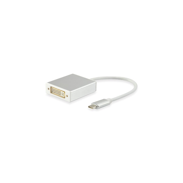 Equip Átalakító Kábel - 133453 (USB Type-C -> DVI-I Dual-link átalakító, apa/anya)