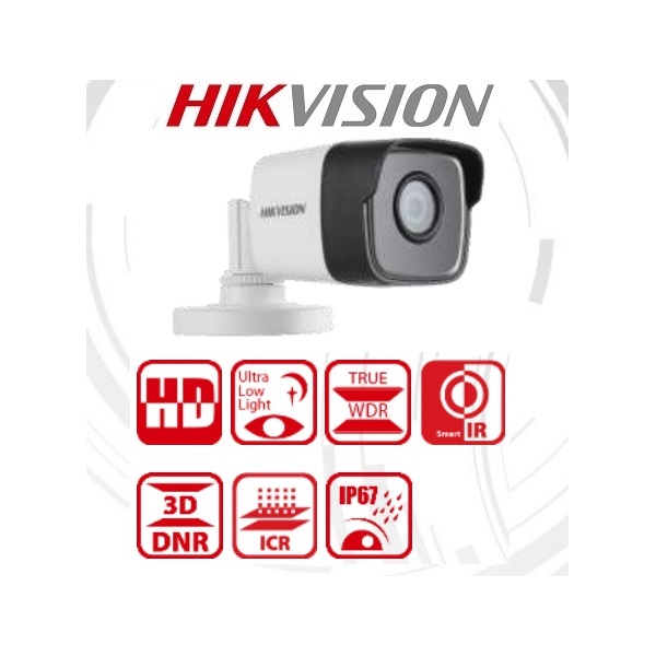 Hikvision DS-2CE16D8T-ITF Bullet kamera, kültéri, 2MP, 3,6mm, EXIR30m, IP67, WDR, AHD/CVI/TVI/CVBS
