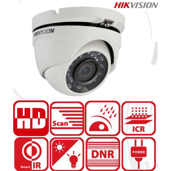 Hikvision DS-2CE56D0T-IRMF Turret kamera, kültéri, 2MP,  2,8mm, IR20m, D&N(ICR), IP66, DNR, AHD/CVI/TVI/CVBS