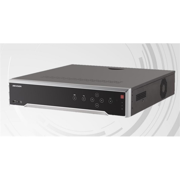 Hikvision NVR rögzítő - DS-7716NI-I4 (16 csatorna, 160Mbps rögzítési sávszélesség, H265, HDMI+VGA, 3x USB, 4x Sata, I/O)