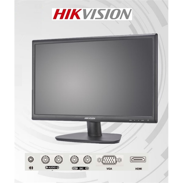Hikvision Monitor 23,6" - DS-D5024FC (TN, 16:9, 1920x1080, 250cd/m2, 5ms, 1000:1, HDMI, Dsub, BNC, Vesa, speaker, 24/7)
