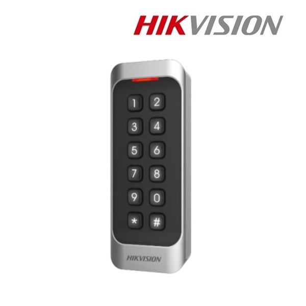 Hikvision RFID kártyaolvasó és kódzár - DS-K1107EK (EM 125Khz, RS-485/WG26/WG34, IP65, 12VDC)