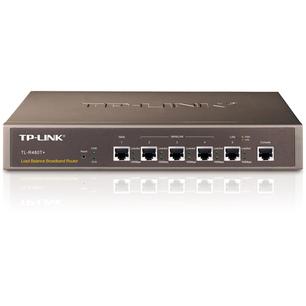 TP-Link Router - TL-R480T+ (100Mbps, 1WAN+1LAN+3WAN/LAN port, Rackbe szerelhető)