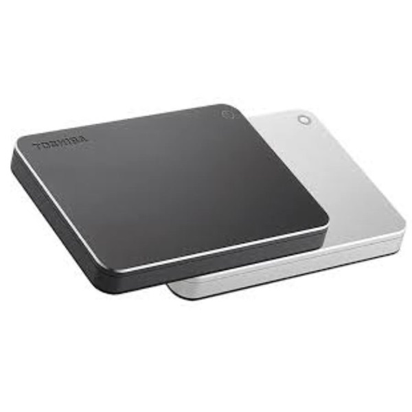 Toshiba Külső HDD 2.5" - 3TB Canvio Premium Ezüst (USB3.0; ~5Gbps; HFS+; USB3.1 Type-C Adapter; Aluminium)
